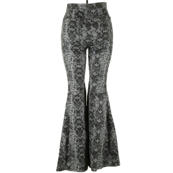 NWT Free People Snake Print Flares - Picture 3 of 3